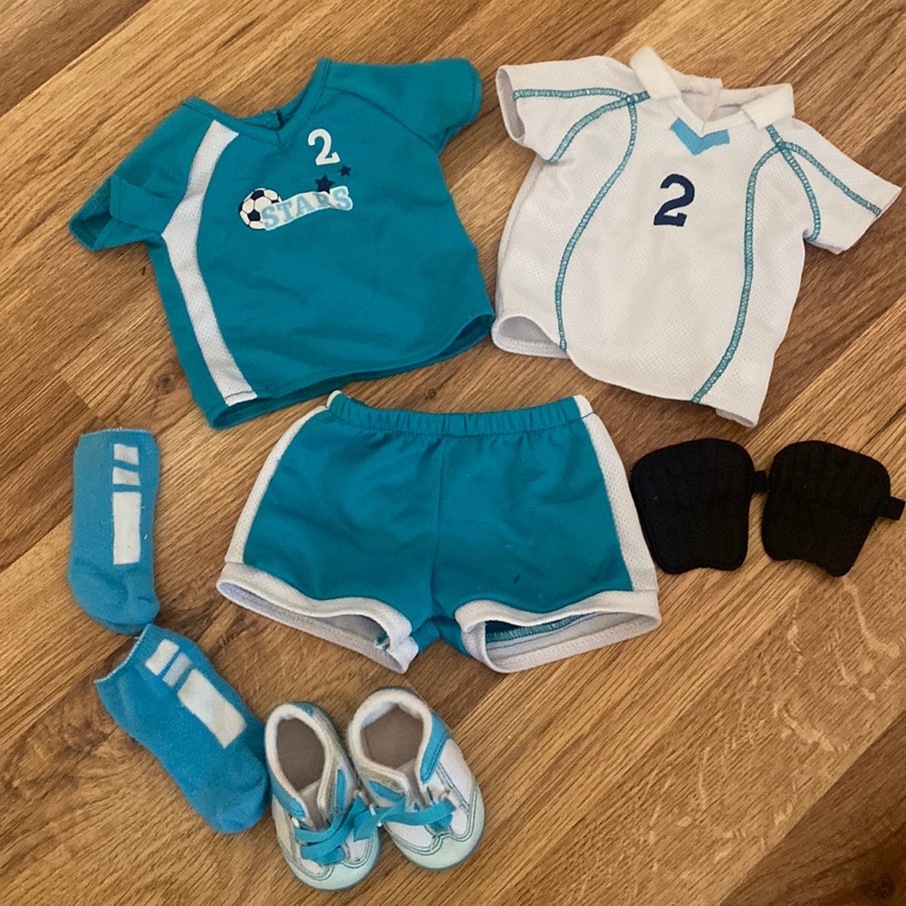 American Girl Doll Cloth All-Star Soccer Outfit for 18-inch Dolls